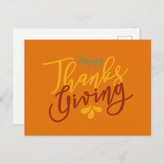 Oogst Blessings Feestdagenkaart (Voorkant / Achterkant)