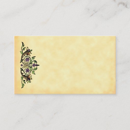 Oogst Cornucopia visitekaartje template (Voorkant)