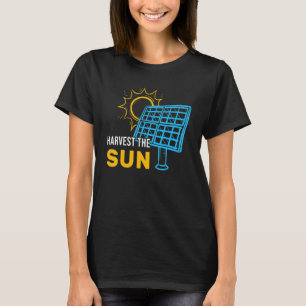 Oogst de draagbare zonnepanelen van de zon t-shirt