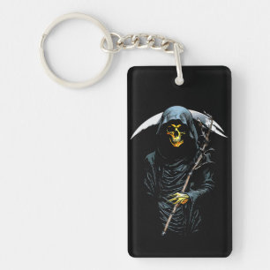Oogst des Doods: Donkere Elegantie Sleutelhanger