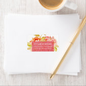 Oogst Floral Return Address Labels (Insitu)