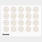Oogst Flowers Wedding Ronde Sticker (Vel)