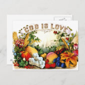  Oogst God is Love 1874 Briefkaart (Voorkant / Achterkant)