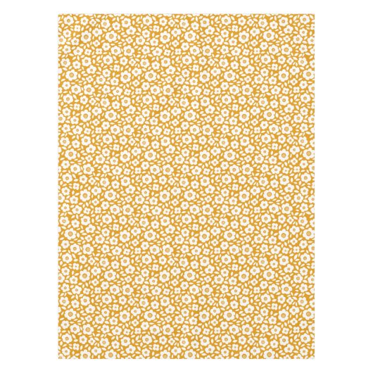 Oogst gouden  bloem met cascade-tablet tafelkleed (Voorkant)