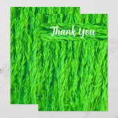 Oogst Green Grass Seed Photo Bedankkaart (Voorkant / Achterkant)