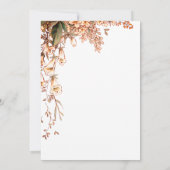 Oogst Guirlande Script Elegante Herfst Bruiloft Save The Date (Achterkant)