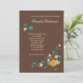 Oogst Herfst Bridal Shower Kaart (Staand voorkant)