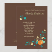 Oogst Herfst Bridal Shower Kaart (Voorkant / Achterkant)