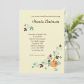 Oogst Herfst Bridal Shower Kaart (Staand voorkant)