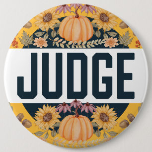 Oogst Herfst Halloween Wedstrijd Jurylid Ronde Button 6,0 Cm