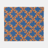 Oogst Herfst Wreaten Pattern Custom Fleece Blanket Deken (Voorkant (Horizontaal))