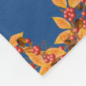 Oogst Herfst Wreaten Pattern Custom Fleece Blanket Deken (Hoek)