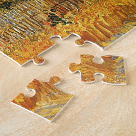 Oogst in La Crau, met Montmajour... Legpuzzel