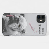 Oogst met roze tong Case-Mate iPhone case (Achterkant (horizontaal))