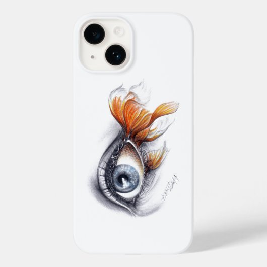 Oogst met visstaart Surreëlische tekenkunst Case-Mate iPhone Case (Achterkant)