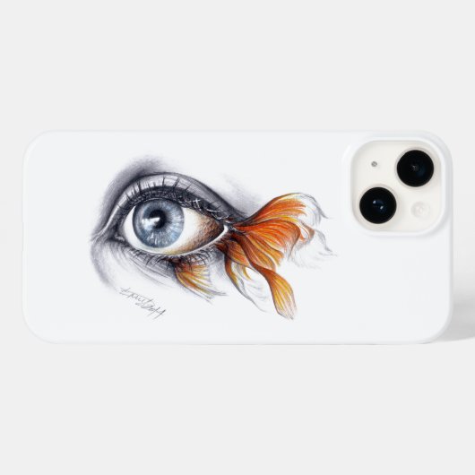 Oogst met visstaart Surreëlische tekenkunst Case-Mate iPhone Case (Achterkant (horizontaal))