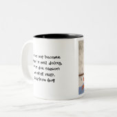 Oogst-Mok Tweekleurige Koffiemok (Voorkant links)