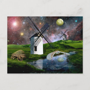 Oogst Moon. Briefkaart