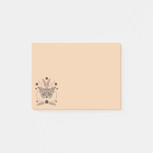 Oogst Moon Moth Post-it® Notes (Voorkant)