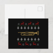 Oogst op kerst - Trumpet Briefkaart (Voorkant / Achterkant)