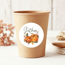 Oogst Oranje Pompoenen Blad Verzamel Thanksgiving