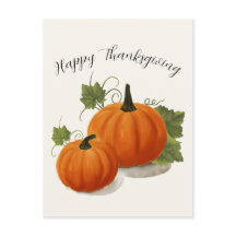 Oogst Pompoen Thanksgiving Ansichtkaart
