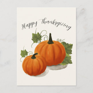 Oogst Pompoen Thanksgiving Ansichtkaart Briefkaart
