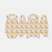 Oogst pompoenen en herfst bladeren patroon bedankdoosjes (Uitgevouwen)