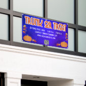Oogst QR Code Trunk of Treat Spandoek (Buitenkant Gebouw)