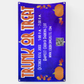 Oogst QR Code Trunk or Treat Spandoek (Verticaal)