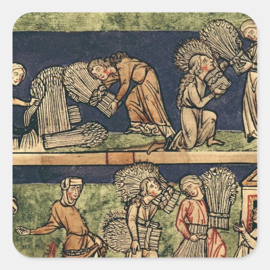 Oogst, Rijnschool Vierkante Sticker (Voorkant)