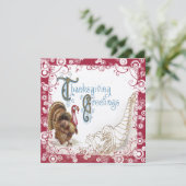 oogst Thanksgiving Invitaties in het binnenste Kaart (Staand voorkant)