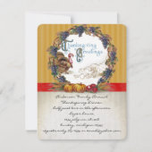 oogst Thanksgiving Invitaties in het binnenste Kaart (Voorkant)