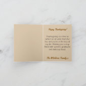 Oogst Thanksgiving Schattigee Ginger Kitten Pompoe Bedankkaart (Binnen)