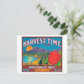 Oogst Time Apple Label - Yakima, WA Briefkaart (Staand voorkant)
