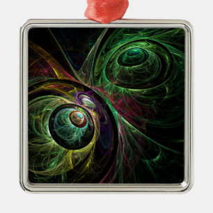 Oogst tot oog Abstract Art Square Metalen Ornament