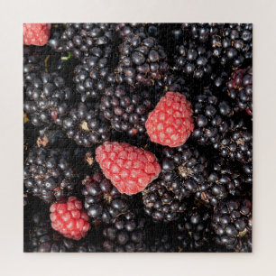 Oogst van bramen en frambozen legpuzzel