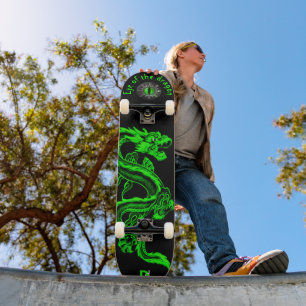 Oogst van het merk Dragon Green en Black Dd Skateboard