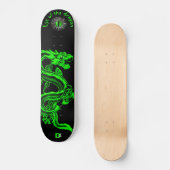 Oogst van het merk Dragon Green en Black Dd Skateboard (Voorkant)
