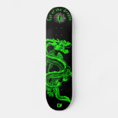 Oogst van het merk Dragon Green en Black Dd Skateboard (Voorkant)