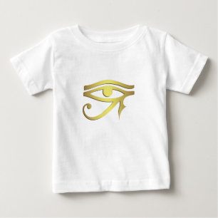 Oogst van het paarse Egyptische symbool baby shirt