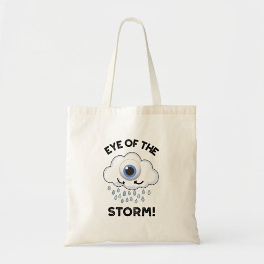 Oogst van het Storm Funny Weather Pun Tote Bag (Voorkant)