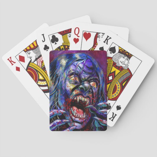 Oogst van Horrors-speelkaarten Pokerkaarten (Achterkant)