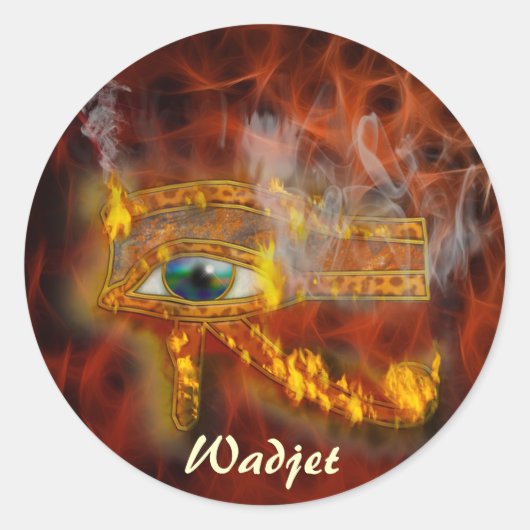 Oogst van Horus Wadjet Egyptian Art Stickers (Voorkant)