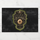 Oogst van Newt Gothic Apothecary Halloween Likeurfles Etiket (Enkel label)