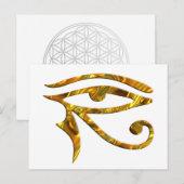 Oogst van paarden - GOLD Briefkaart (Voorkant / Achterkant)