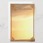 Oogst van Providence Sunburst Briefpapier (Voorkant / Achterkant)