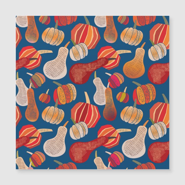 Oogst van Thanksgiving: Pompoen Vintage Kunst (Voorkant)