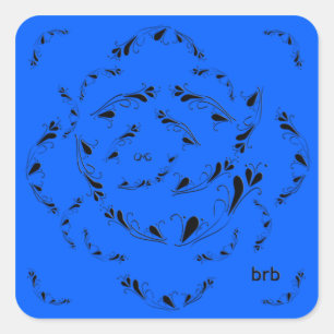 Oogst. Vierkante Sticker