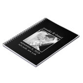 Oogst voor bruine en zwarte bruiloft notitieboek (Linkerzijde)